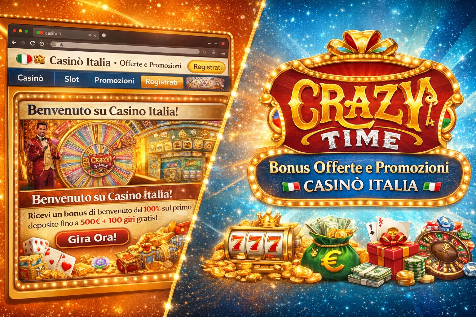 Crazy Time Bonus - Offerte e Promozioni Casino Italia