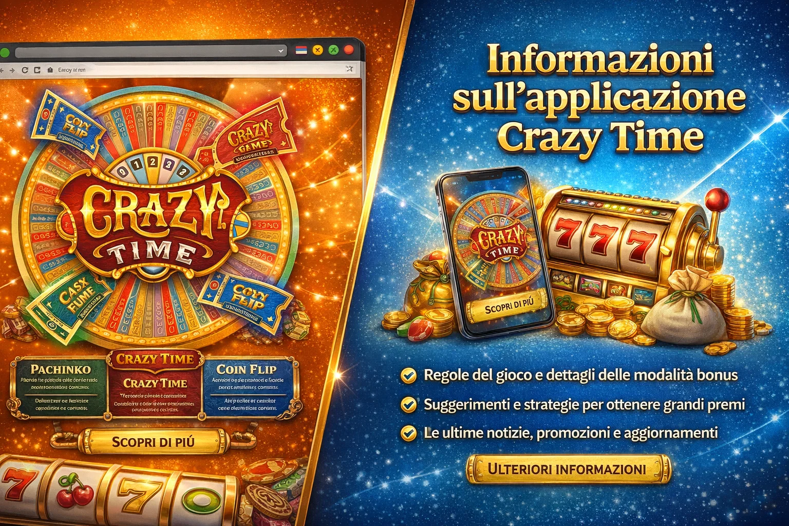 Informazioni sull'applicazione Crazy Time