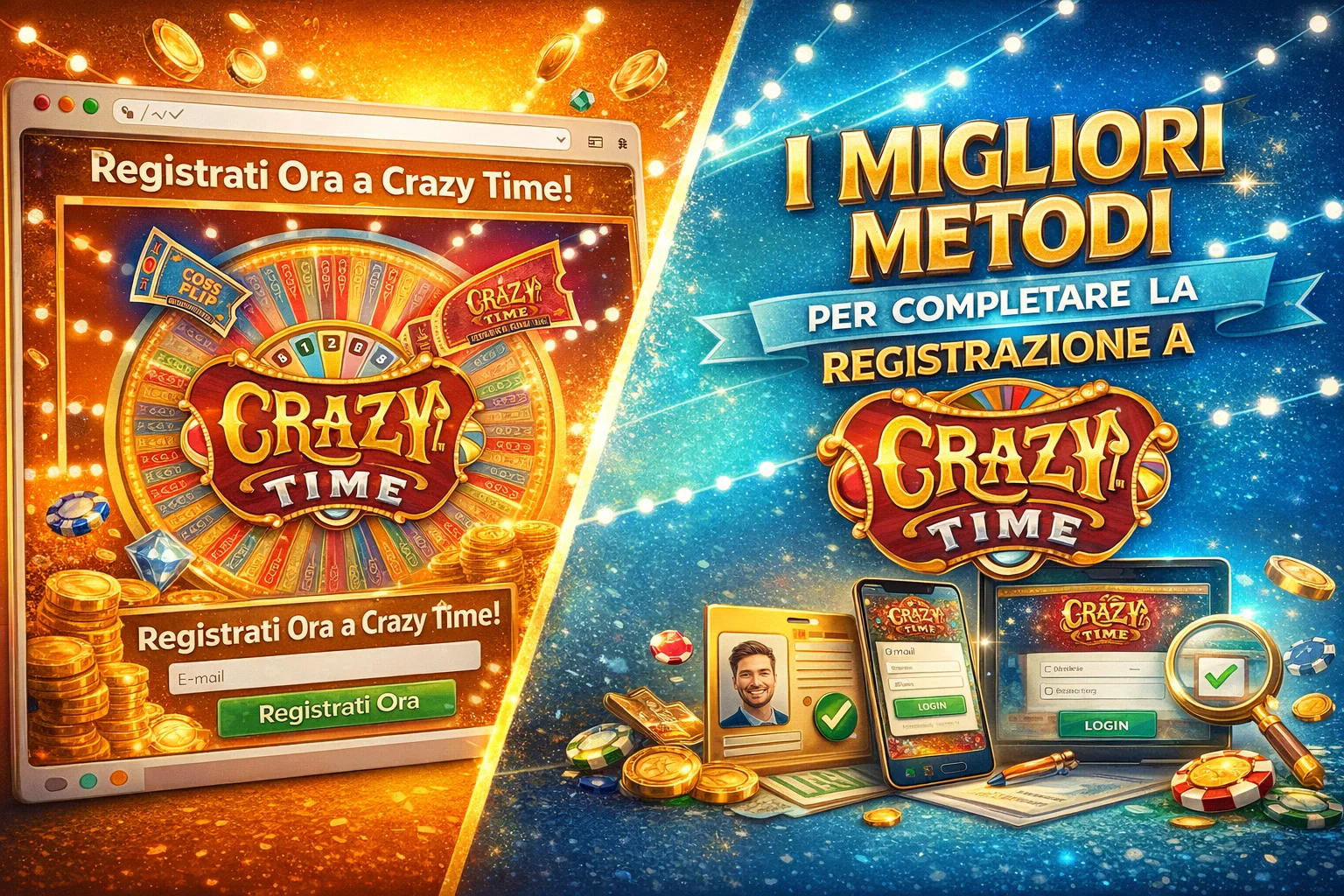 I Migliori Metodi per Completare la Registrazione a Crazy Time