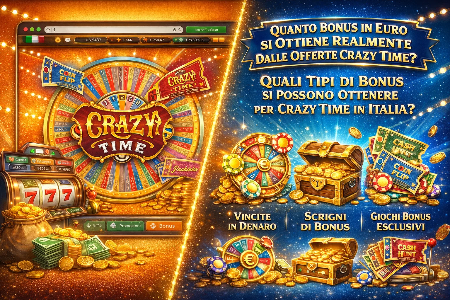 Quanto Bonus in Euro si Ottiene Realmente Dalle Offerte Crazy Time