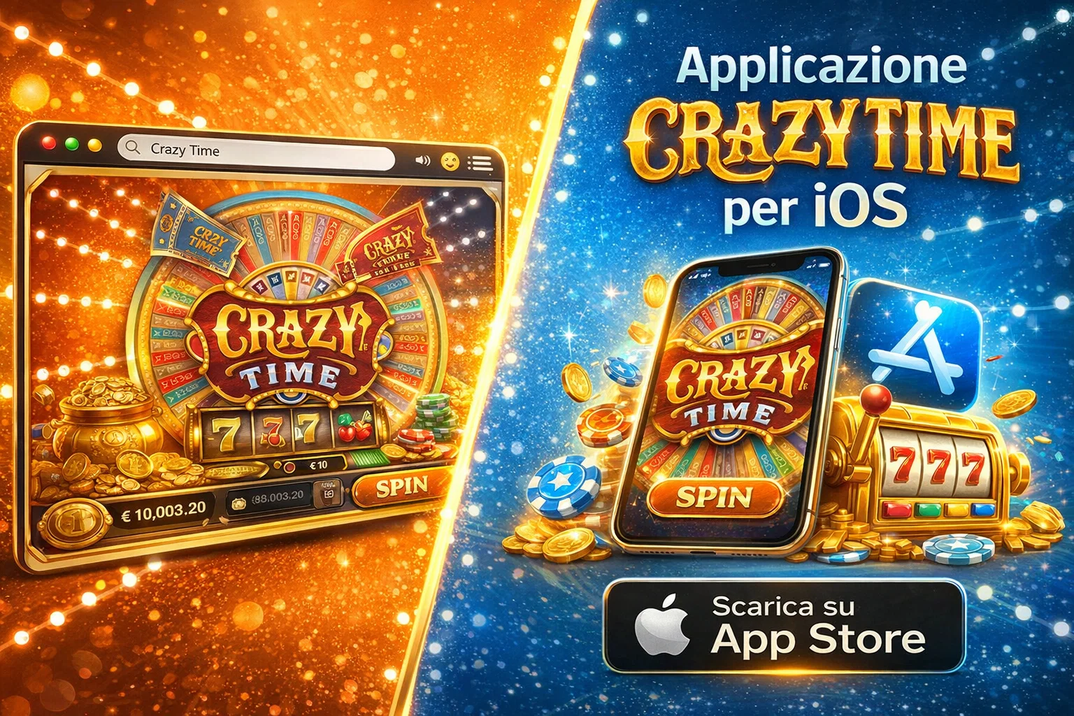 Crazy Time App iOS - iPhone e iPad