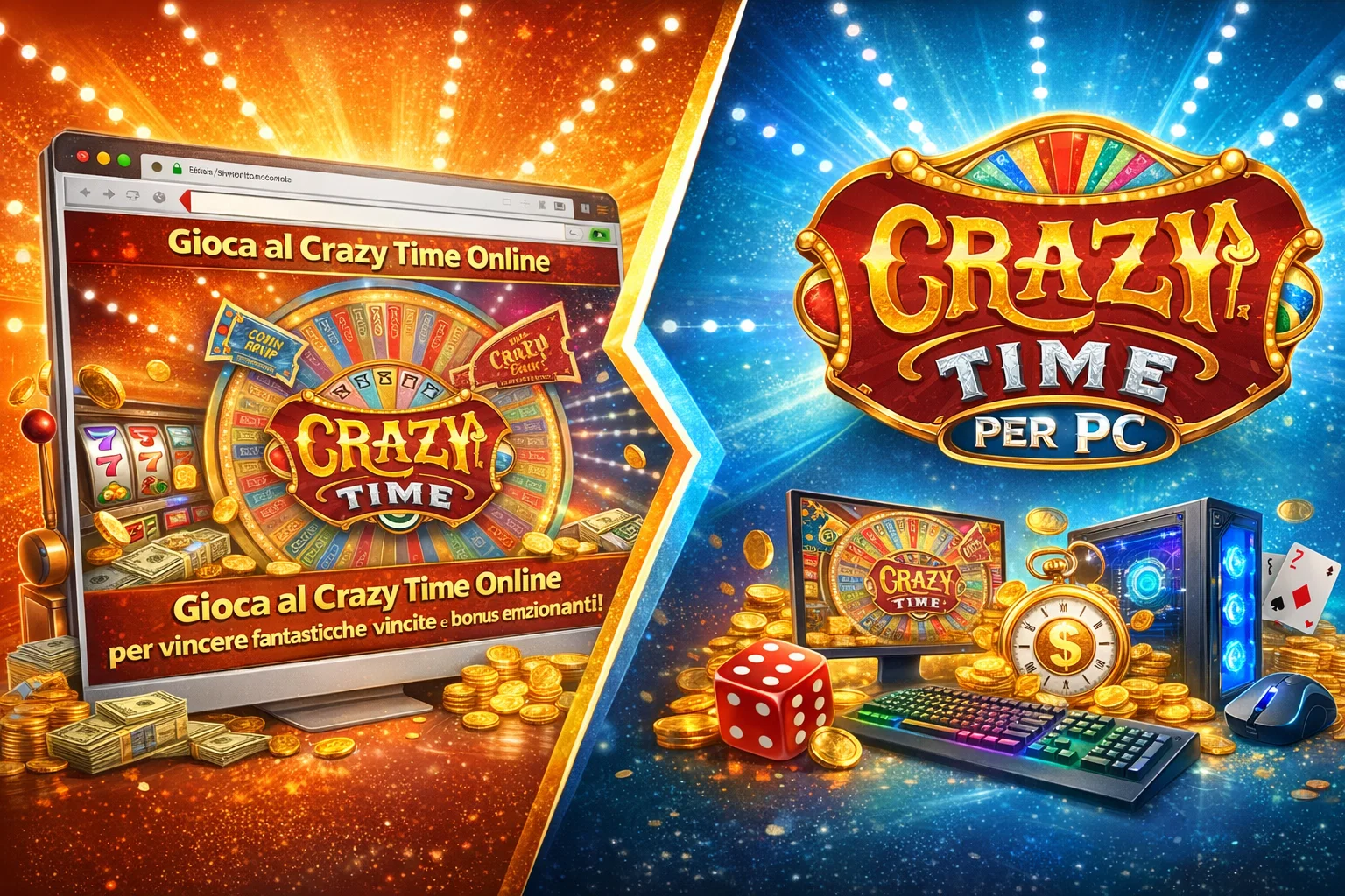 Ecco come accedere a Crazy Time da PC